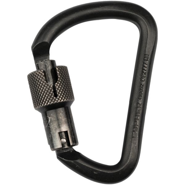 G Series Large D 3AL ANSI Still Zinc Coated Steel Keylock, Black