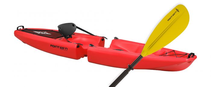 318028 Falcon Modular Solo Kayak with Paddle, Red -  POINT 65 SWEDEN