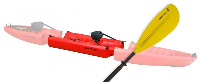 Falcon Mid Piece Kayak with Paddle, Red