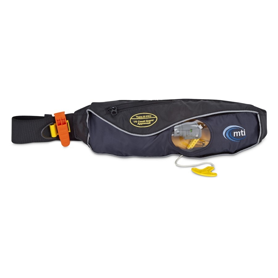 796029 Fluid 2 Standard Black Inflatable Belt Pack