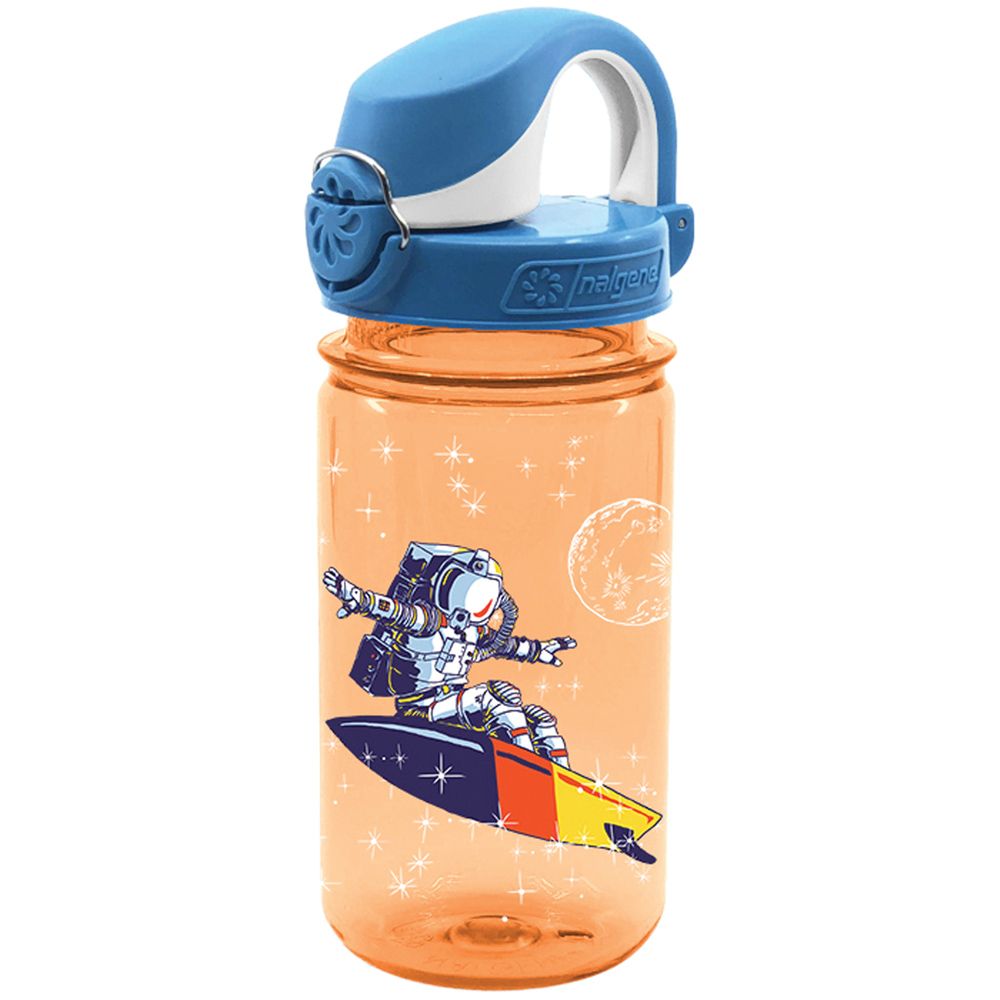 Picture of Nalgene 342670 12 oz On the Fly Kids Sustain Astronaut Water Bottle, Orange