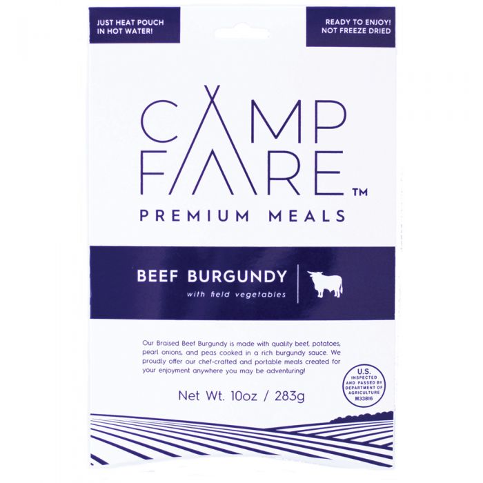 Picture of Campfare 666201 10.4 oz Beef Burgundy with Field Veggies Food