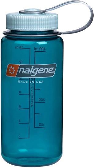 Picture of Nalgene 342701 1 Pint Wide Mouth Sustain Water Bottle, Trout Green