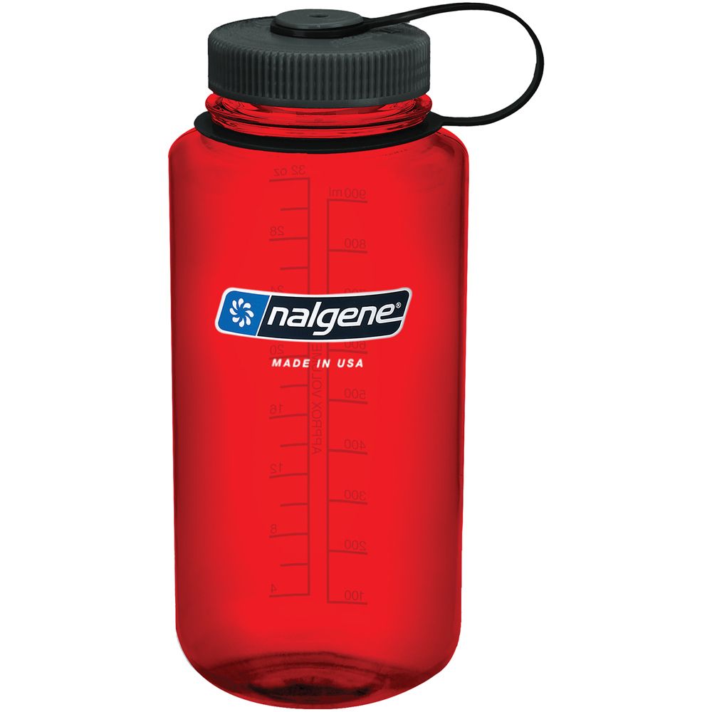Picture of Nalgene 342708 Wide Mouth Sustain Bottle, Red