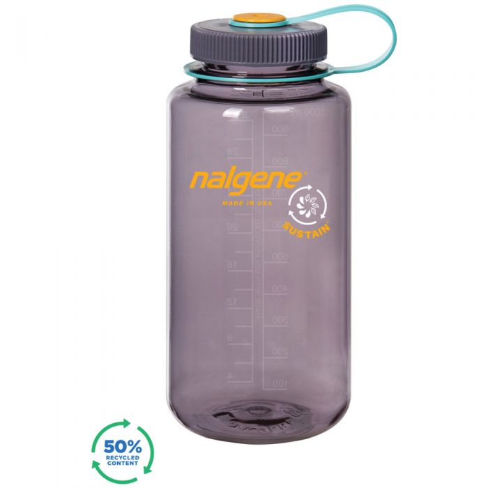 Picture of Nalgene 342716 1 Qt Wide Mouth Sustain Bottle, Eggplant