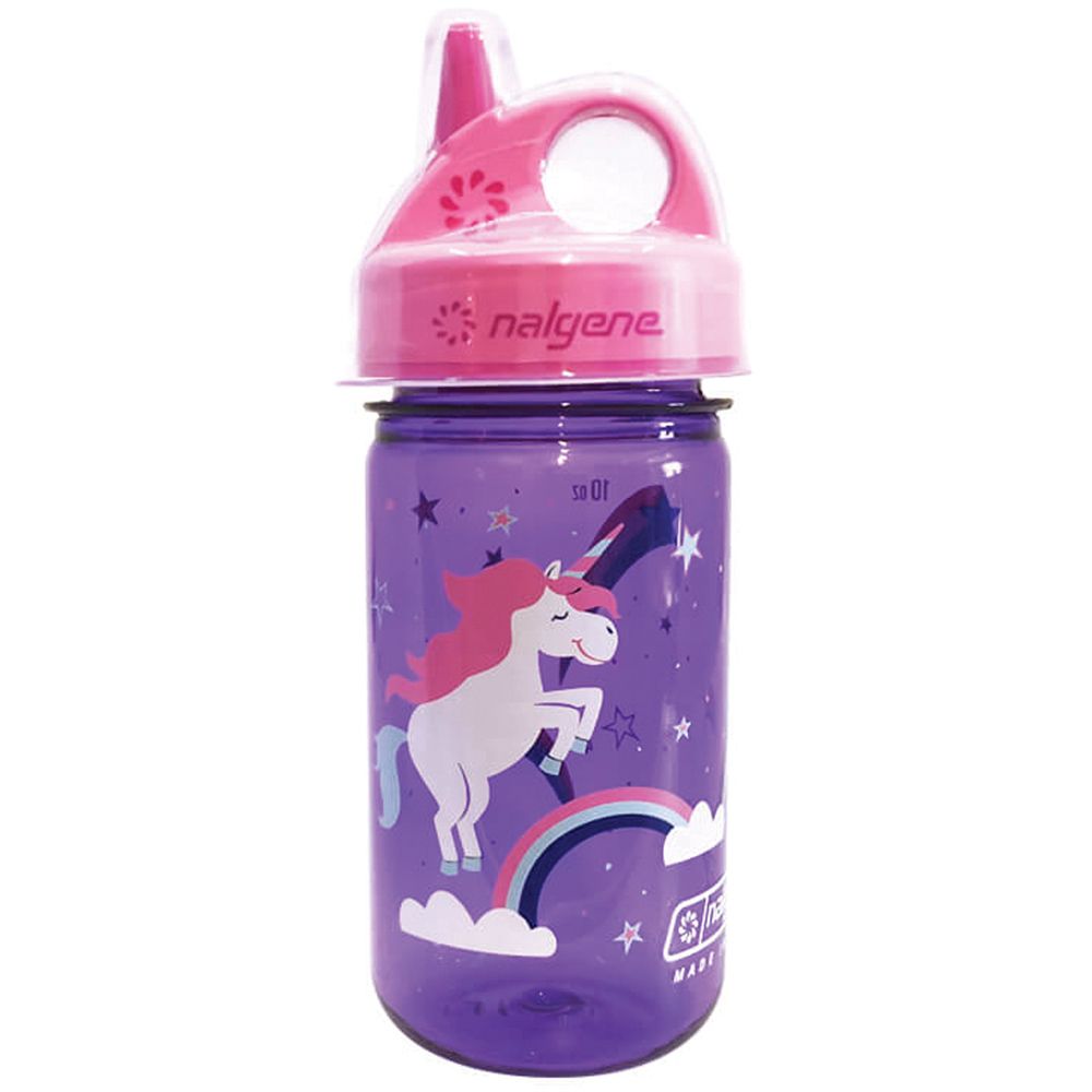 12 oz Grip-N-Gulp Sustain Water Bottle - Purple - Unicorn