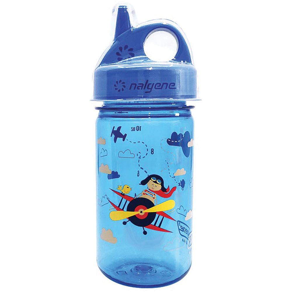 Picture of Nalgene 342740 Grip-n-gulp Sustain Blue Biplane Bottle