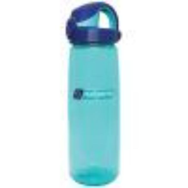 Picture of Nalgene 342747 24 oz On the Fly Sustain BPA-Free Water Bottle with Aqua Cap, Blue