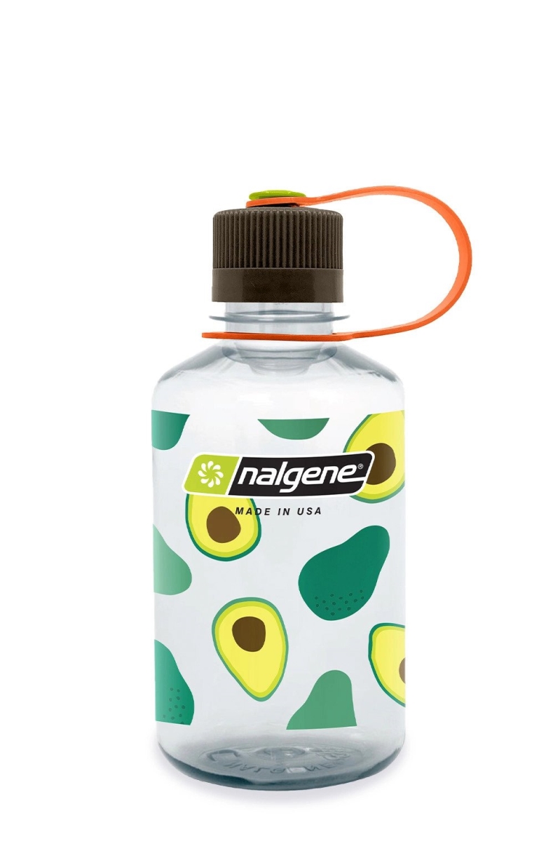 Picture of Nalgene 342783 16 oz Narrow Mouth Fruit Print Sustain Water Bottles - Avocado