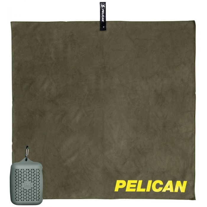 290183 Multi Use Towel with Case, Olive