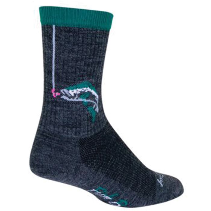 6 in. Hook ED Wool Crew Socks, Small to Medium