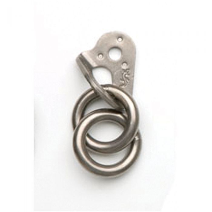 0.5 in. Double Ring Anchor, Plated Steel