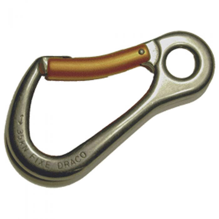 Draco Keylock Carabiner, Stainless Steel