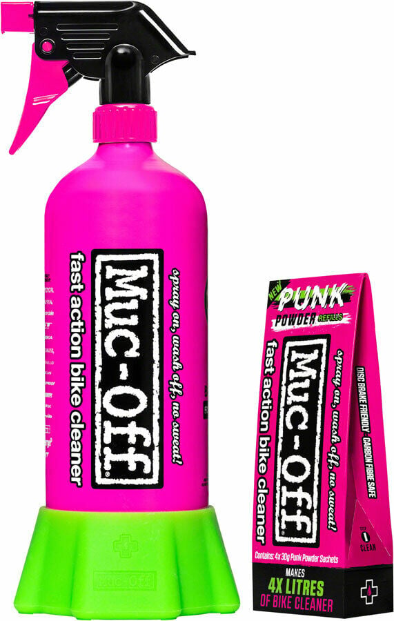 Punk Powder Bike Cleaner (4 Pack) & Bottle Bundle