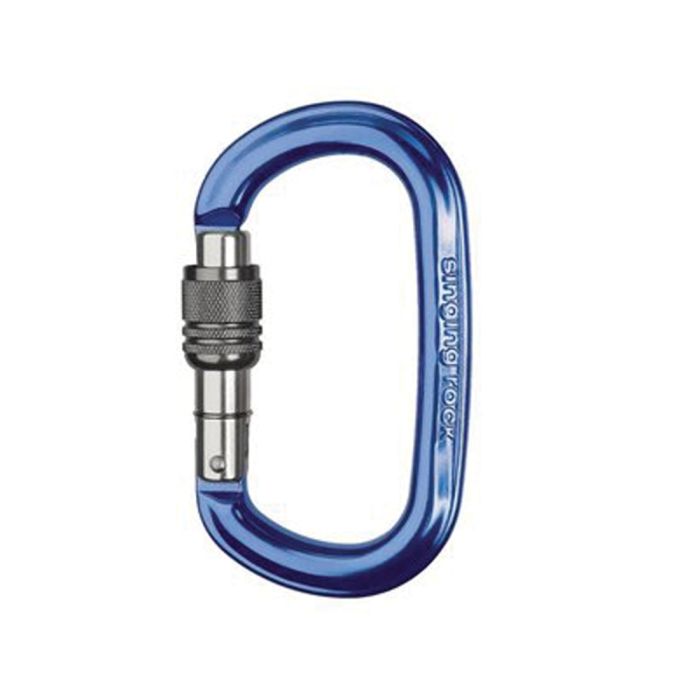 497836 Ozone Screwgate SG Carabiner, Blue