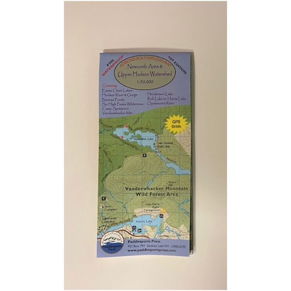 Picture of Paddle Sports Press 103993 Newcomb ADK Paddlers Map