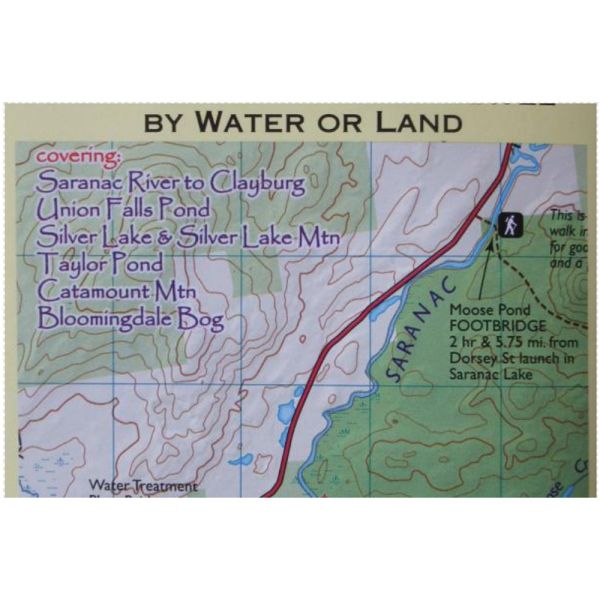 Picture of Paddle Sports Press 103994 ADK Saranac River Map
