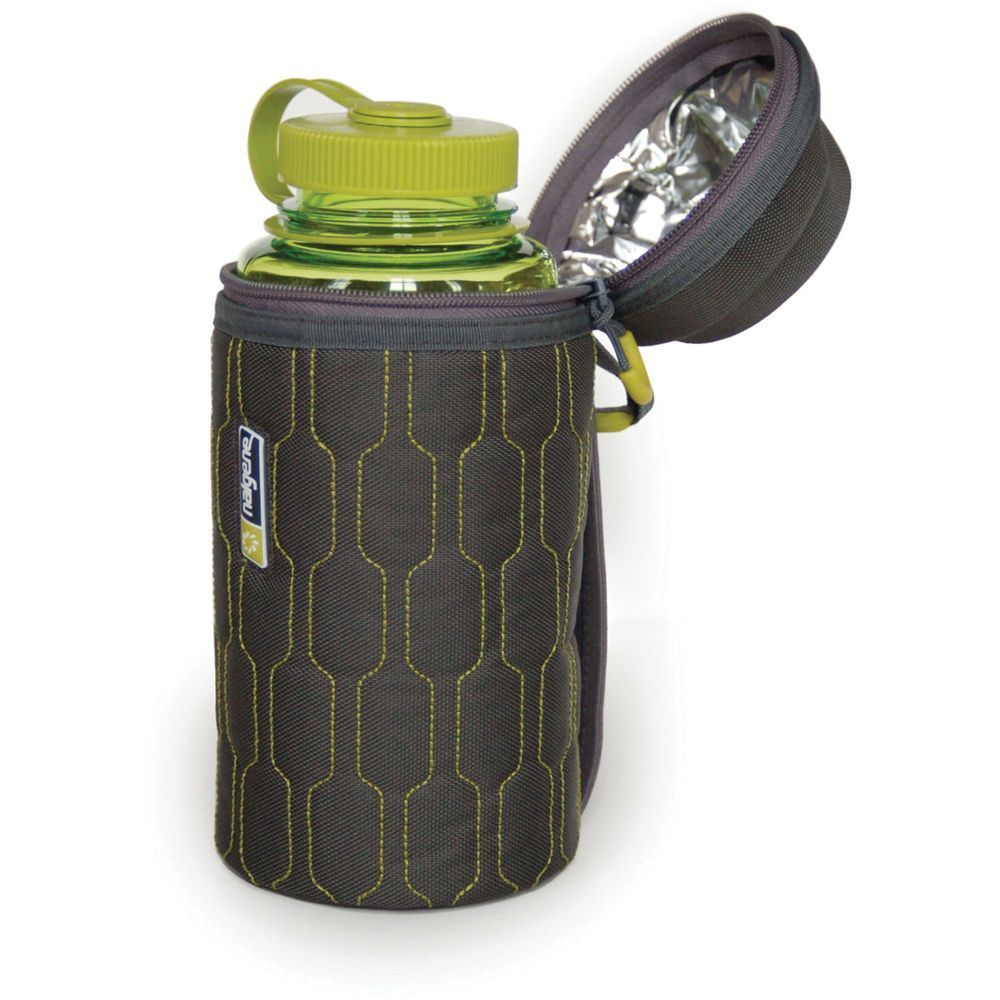 Picture of Nalgene 342826 32 oz Wide-Mouth Insulated Sleeve Bottle, Gray