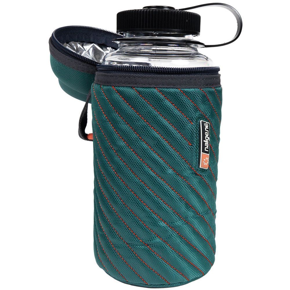 Picture of Nalgene 342829 32 oz Wide-Mouth Insulated Sleeve Bottle, Teal
