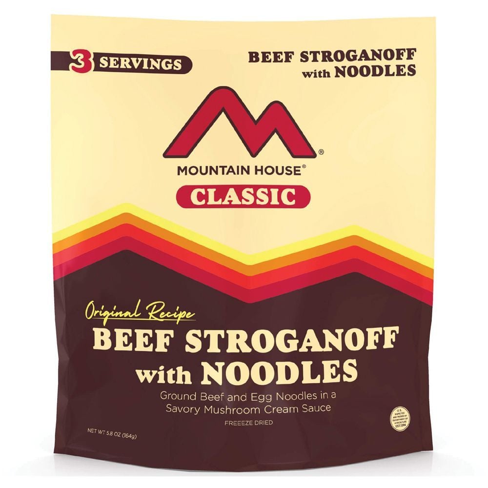 Picture of Mountain House 290092 Classic Beef Stroganoff Food with Noodle