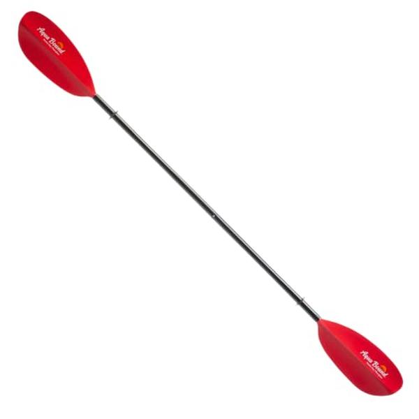 Aqua-Bound 787969 Manta Ray Fiberglass Kayak Paddle, 2 Piece - 240 cm - Sunset Red
