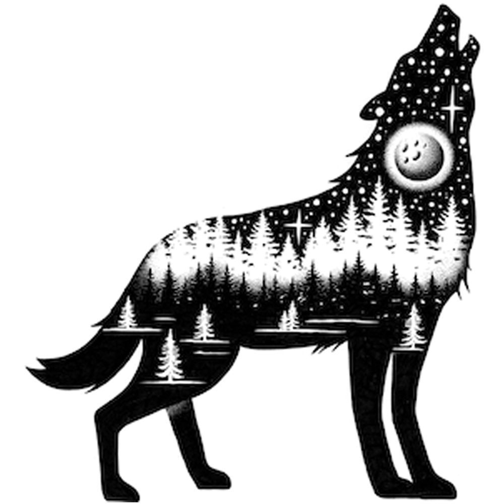 The Wolf Die-Cut Sticker