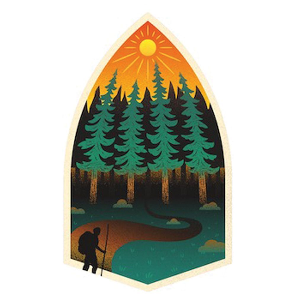 Among The Pines Die-Cut Sticker