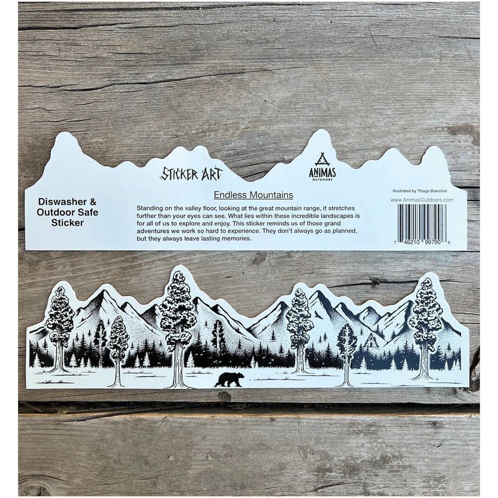 666629 Endless Mountains Die-Cut Sticker