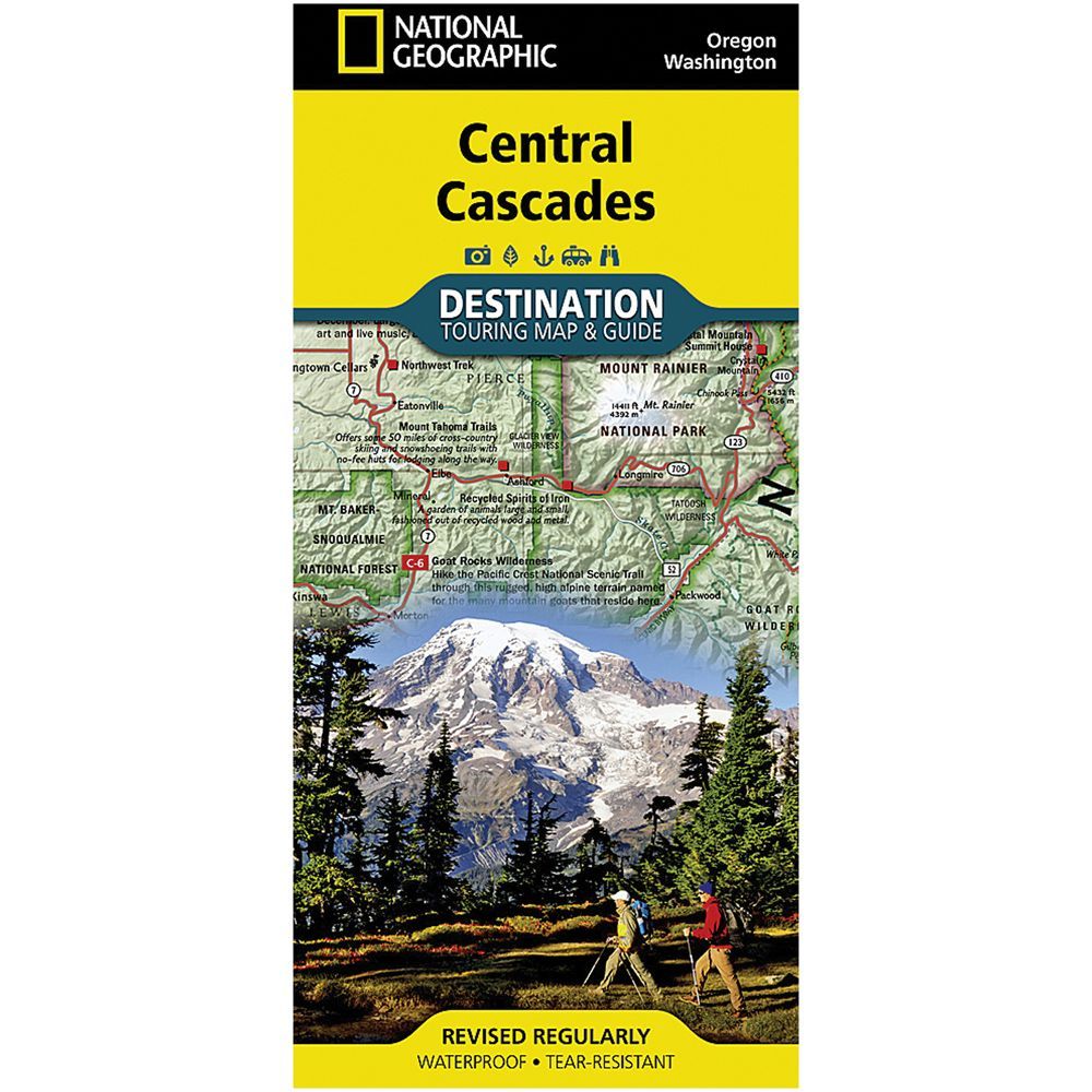 National Geographic Destination Touring Map &Guide Series - Washington - Northwest