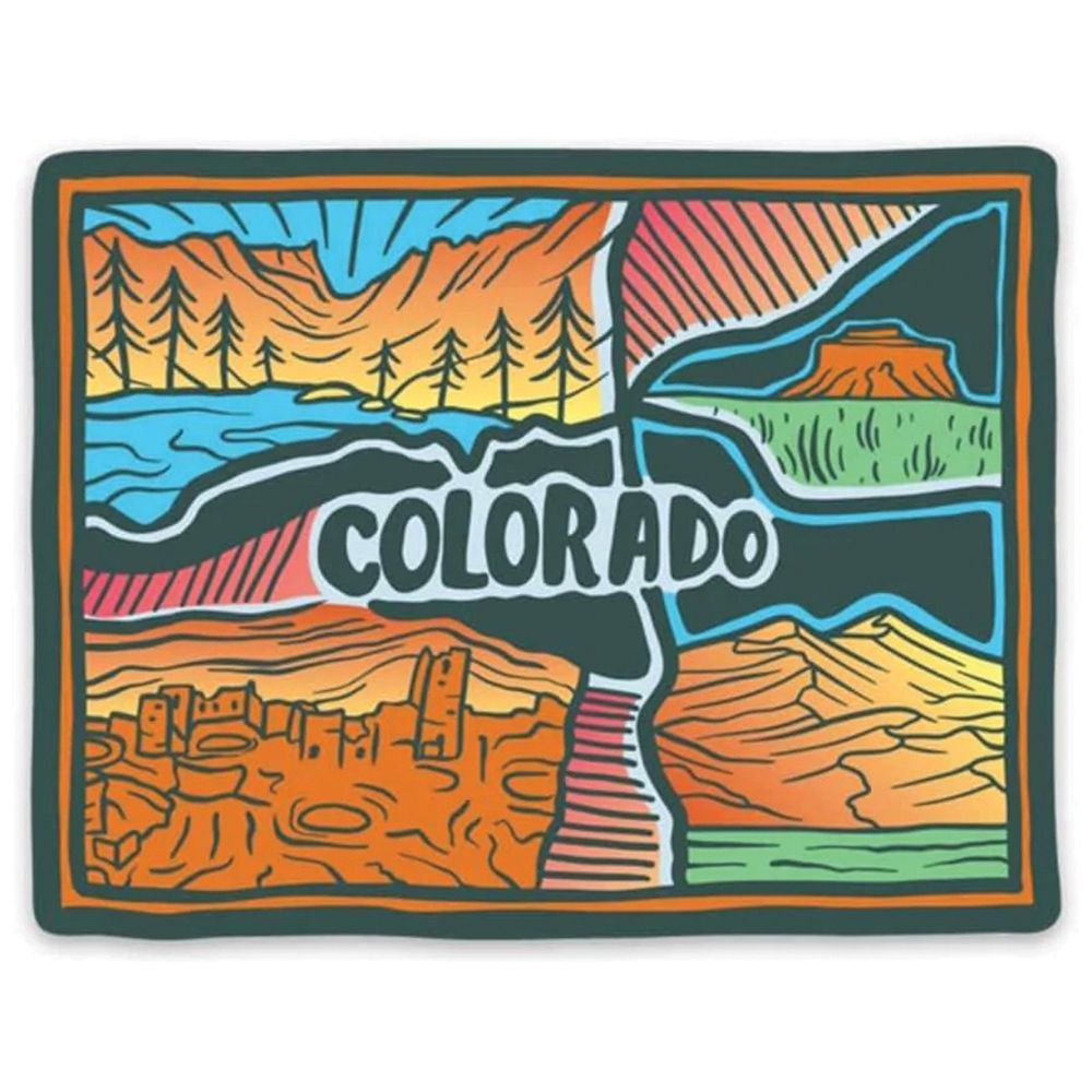 666729 Colorado Love Sticker