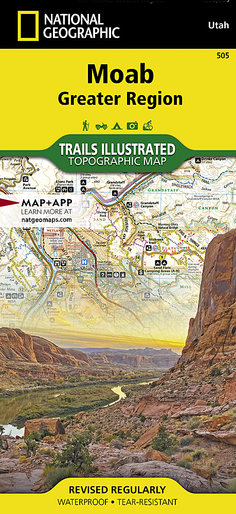 Picture of National Geographic 603375 505 Moab Greater Region Map