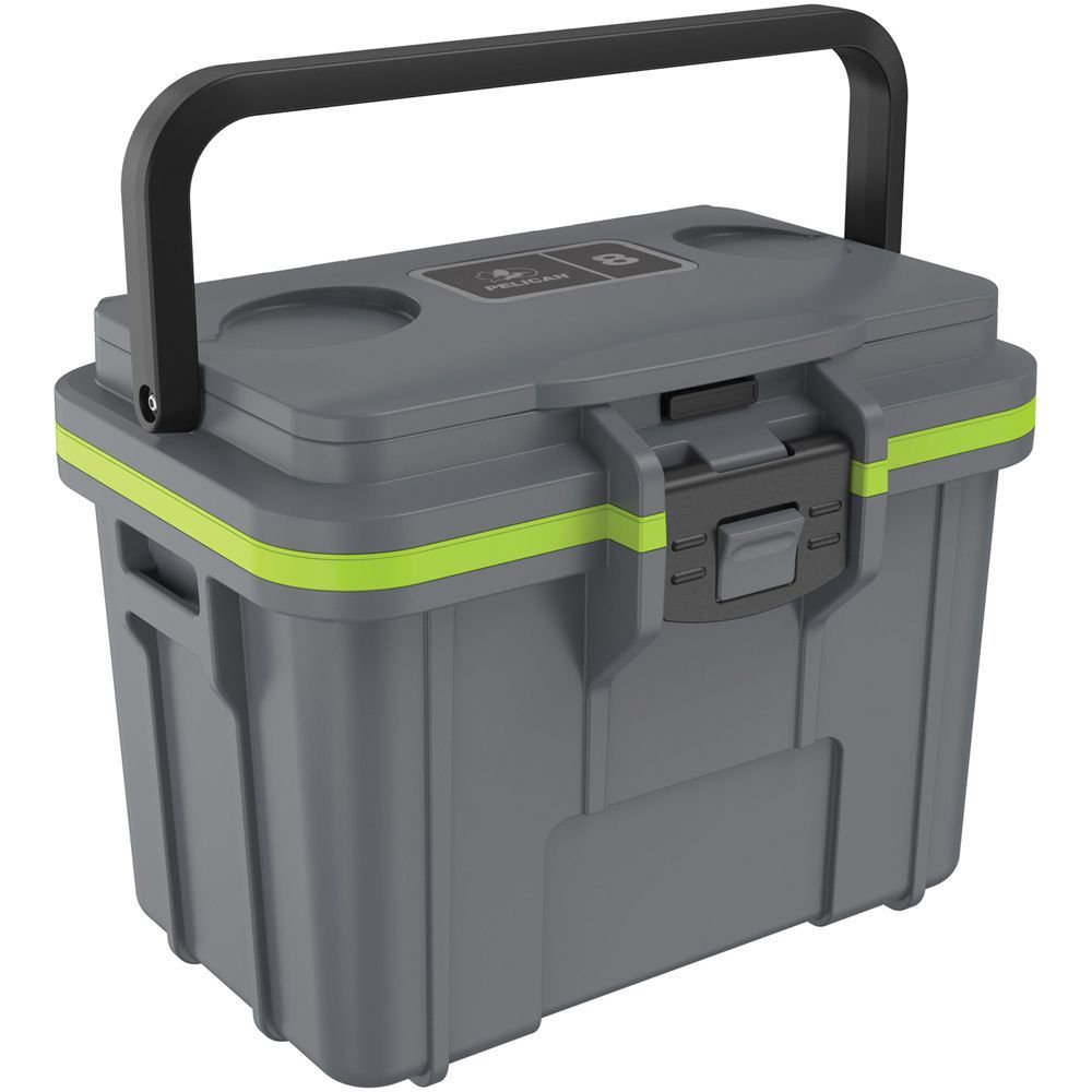 Picture of Pelican 605022 8 qt. Elite Cooler&#44; Grey & Green
