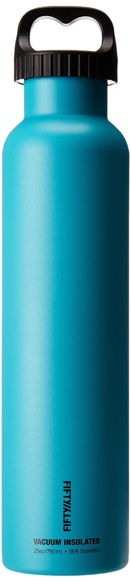 Picture of Fifty-Fifty 592232 40 oz Sport Double Wall Vacuum Insulated Water Bottle, Aqua