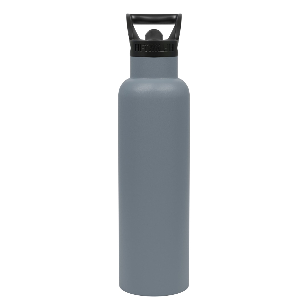 Picture of Fifty-Fifty 592235 21 oz Vacuum Insulation Water Bottle with Straw Cap, Gray