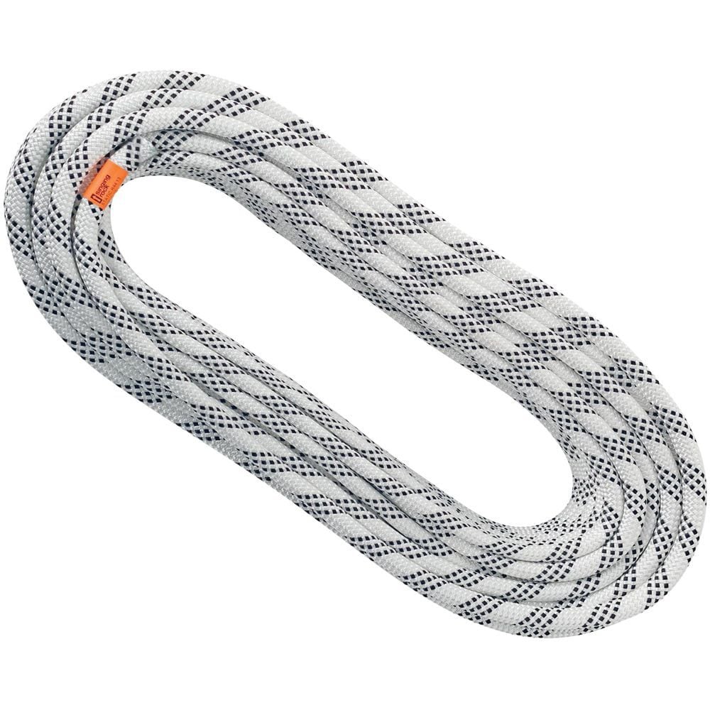 13 mm 300 ft. R44 NFPA Spool Semi-Static Rope, White & Black