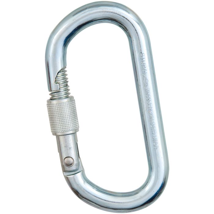 434022 30kN ASYM Steel Oval Carabiner