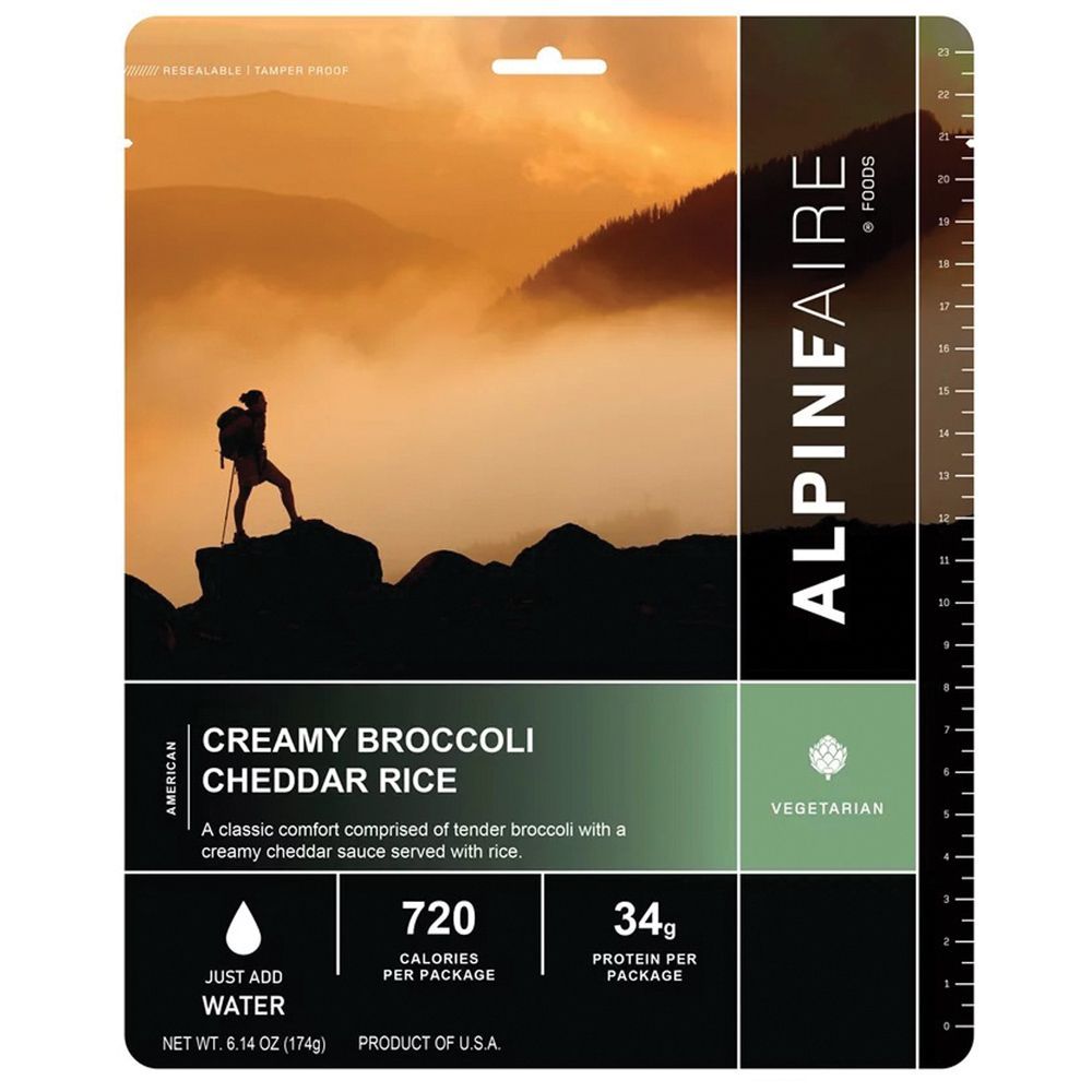 Picture of Alpine Aire 286184 Creamy Broccoli Cheddar Rice Freeze-Dried Food