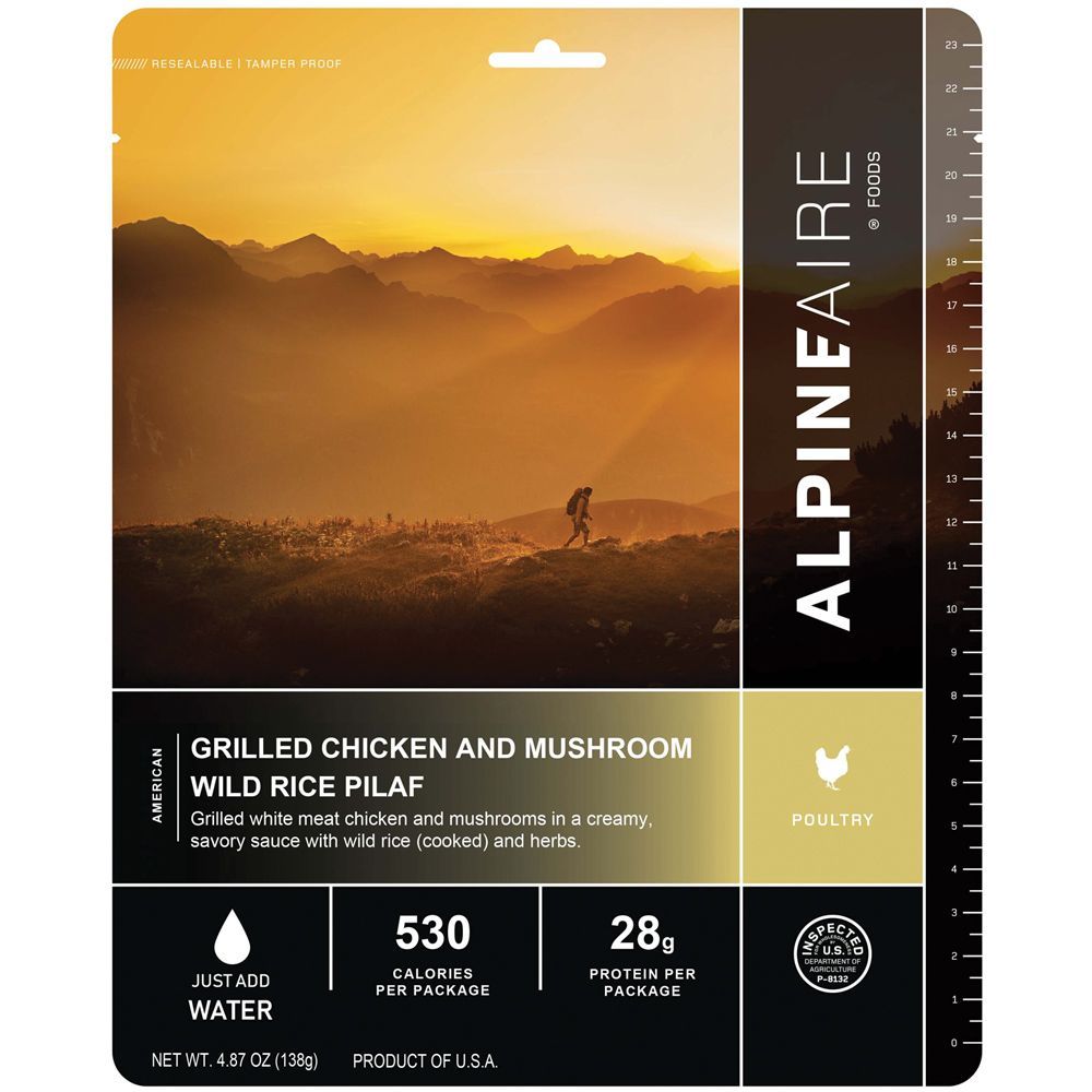 Picture of Alpine Aire 286194 Chicken & Mushroom Rice Pilaf Freeze-Dried Food