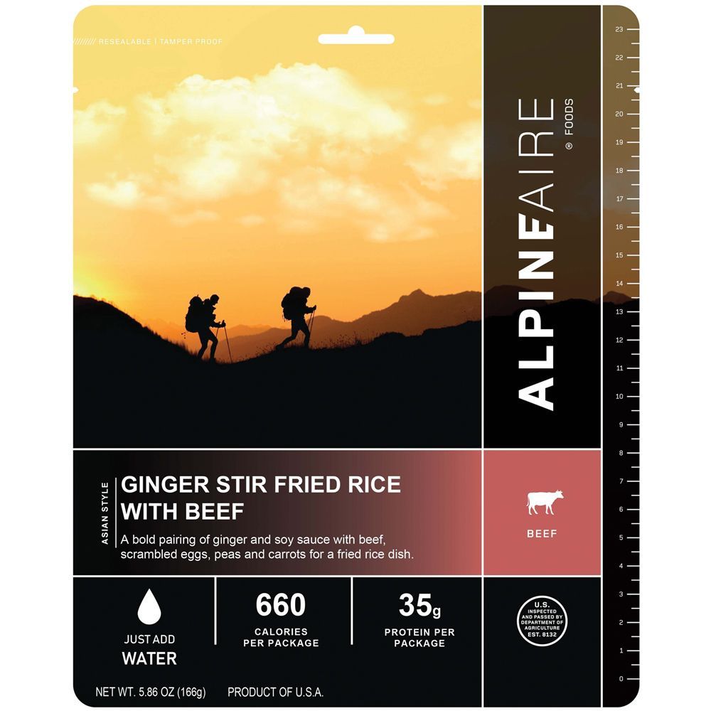 Picture of Alpine Aire 286189 Ginger Stir Freeze-Dried Food Rice with Beef