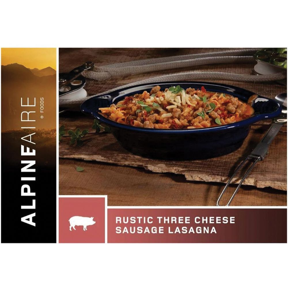 Picture of Alpine Aire 286187 Three Cheese Sausage Lasagna Freeze-Dried Food