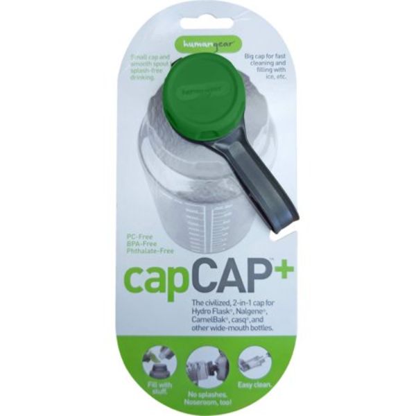Picture of Humangear 772168 63 mm Water Bottle Cap for Wide-Mouth Bottles, Forest Green