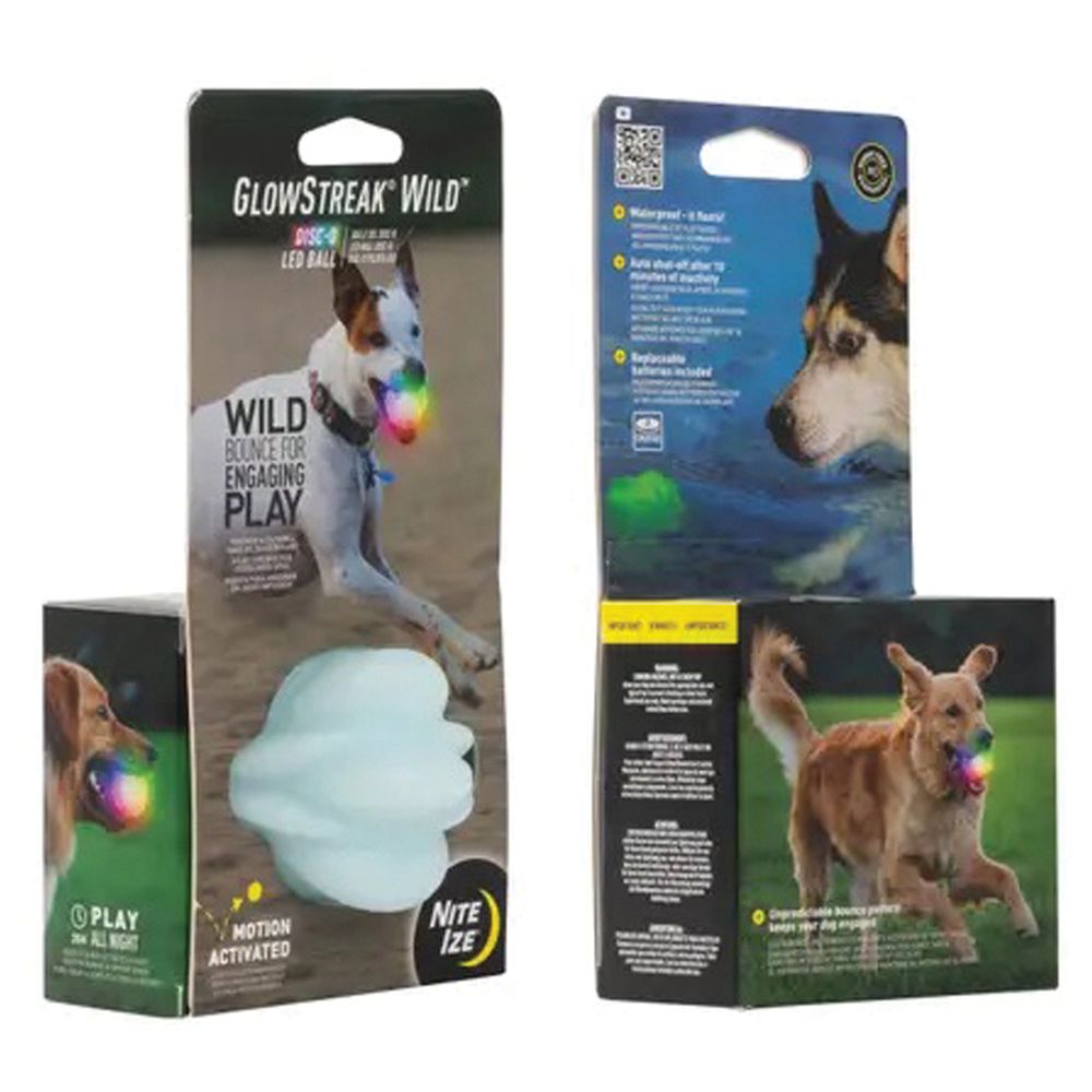 Picture of Nite Ize 330950 Disc-O Glowstreak Wild Pet Ball Toys