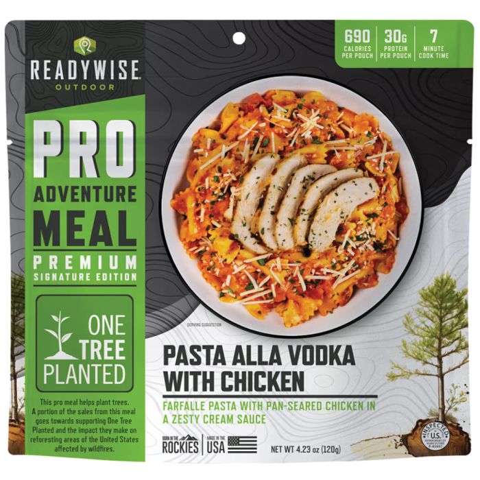 Picture of ReadyWise 667599 Pro Meal Farfalle Vodka with Chicken