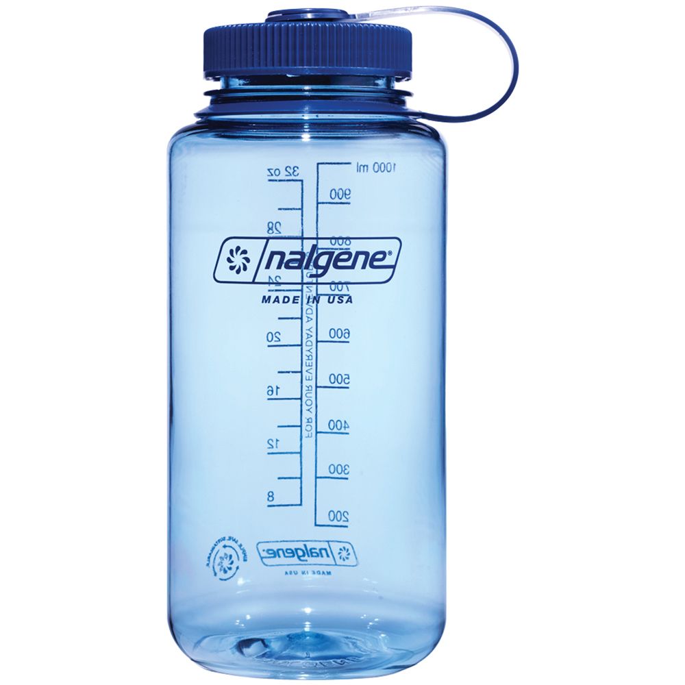Picture of Nalgene 342874 32 oz Wide Mouth Sustain Water Bottle, Baby Blue