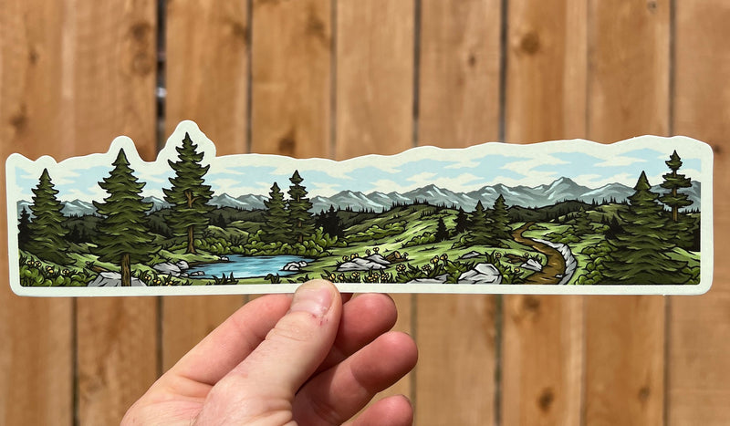 10 in. Mountain Paradise Wrap Sticker