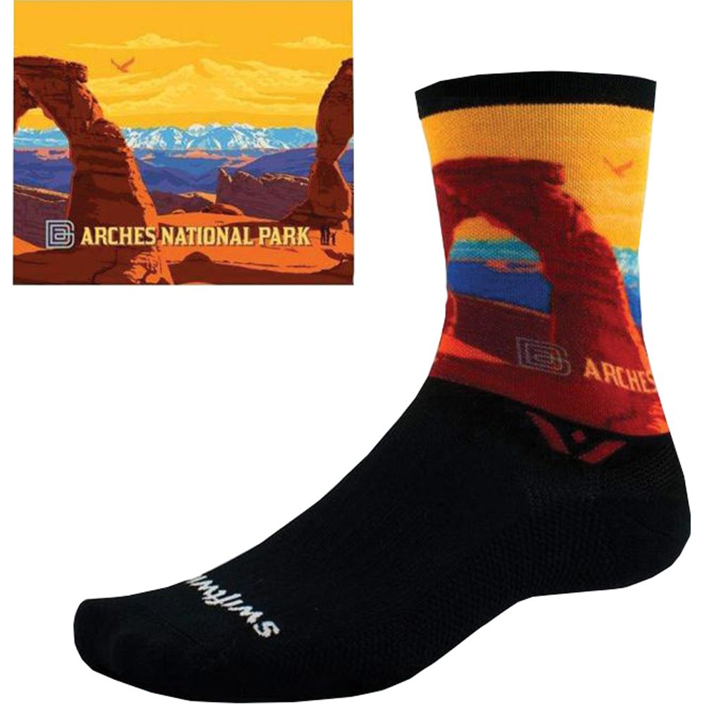 Swiftwick Vision Crew Impression National Park Sock Arches, S - Men's