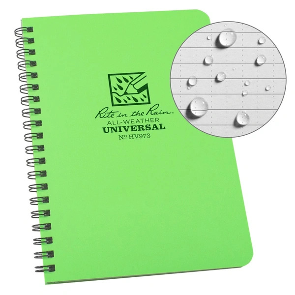 369715 4.875 x 7 in. Hi-Vis Side Spiral Notebook