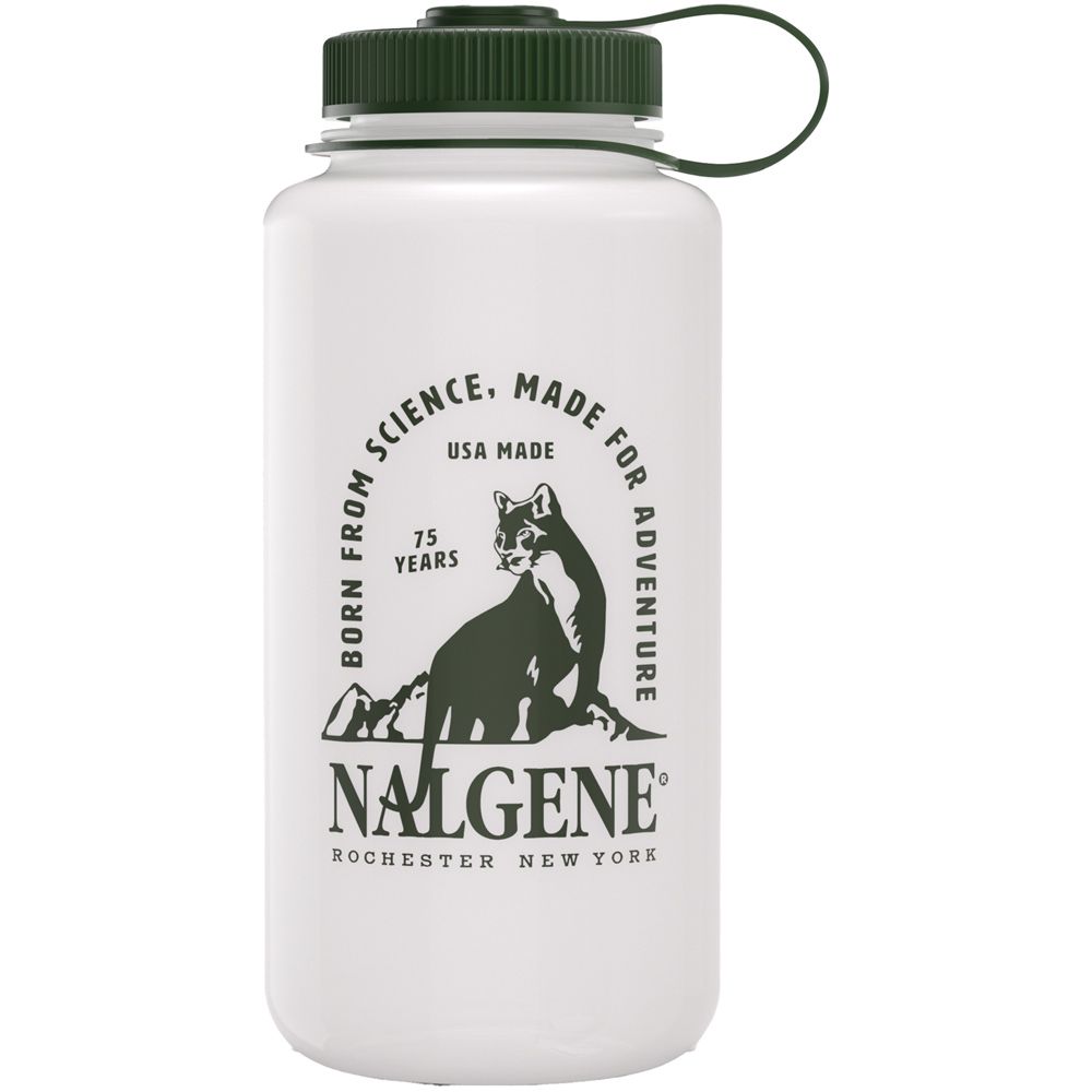 Picture of Nalgene 342885 32 oz HDPE Jade 75th Anniversary Wide Mouth Water Bottle