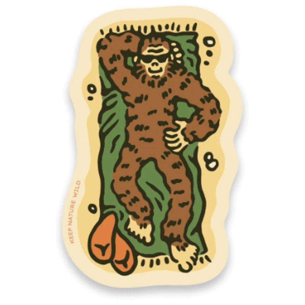 666749 Squatch Summer Slumber Sticker