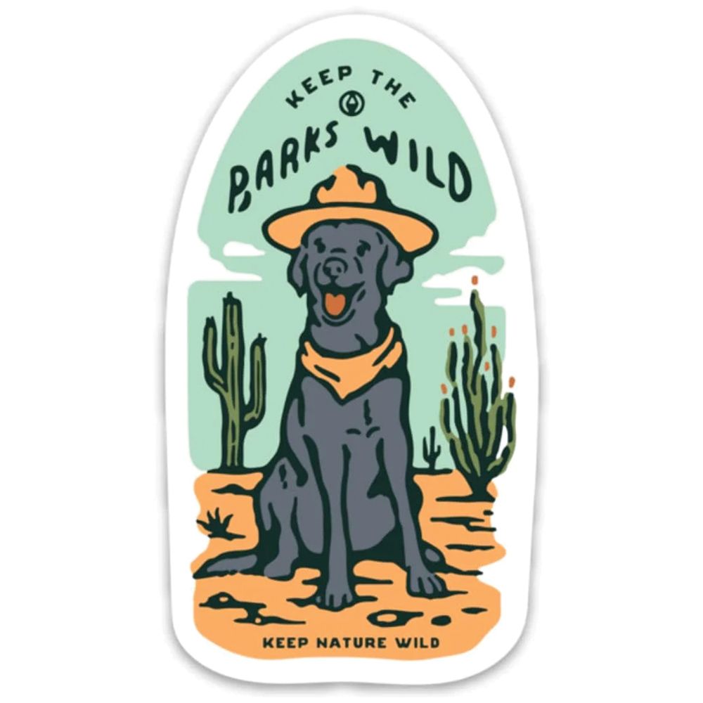 666740 Keep The Desert Barks Wild Sticker